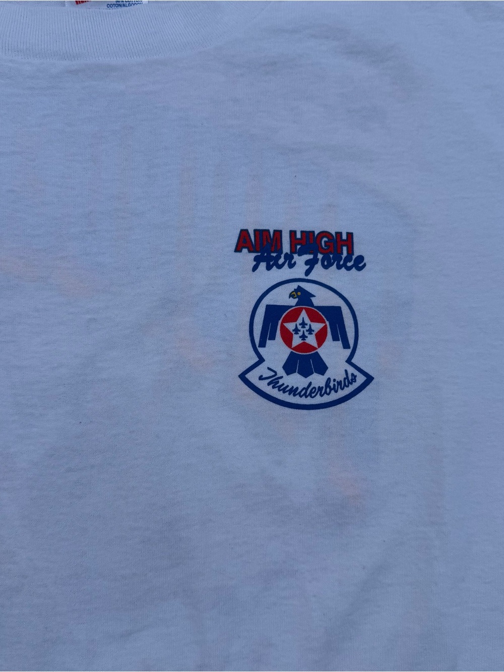Vintage 90s USAF Thunderbirds Single Stitch T-Shirt Men’s Large Made in USA - Picture 2 of 8